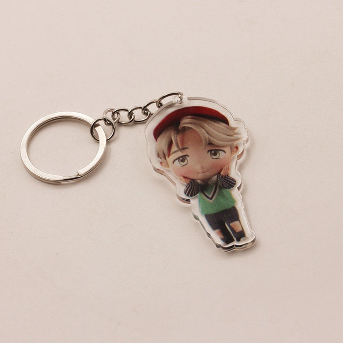 Wholesale Cartoon Frosted Acrylic Keychain JDC-KC-HanTian006