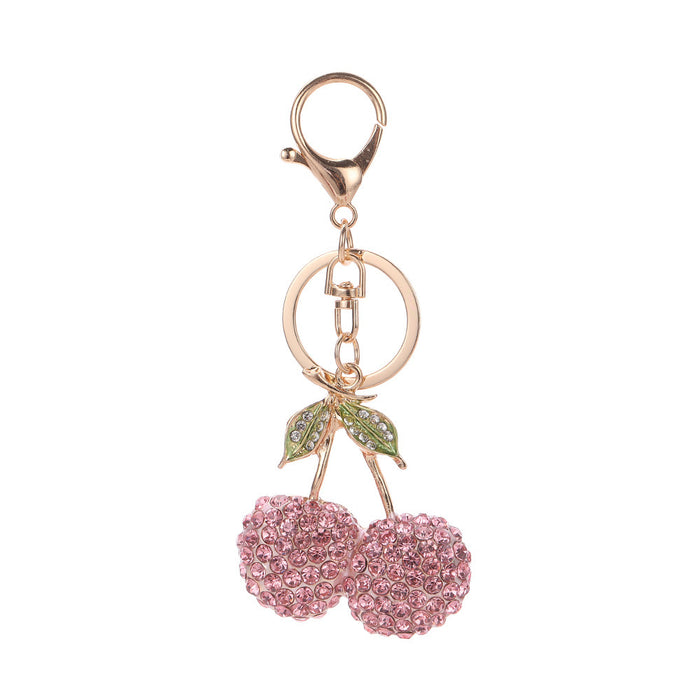Wholesale Fruit Shaped Metal Keychain Decorative Bag Charm MOQ≥2