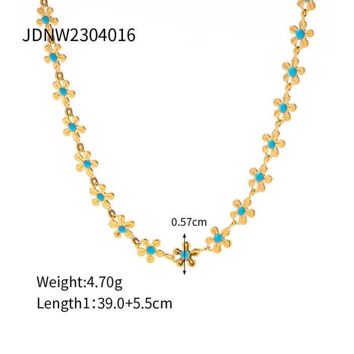 Wholesale Bohemian Clavicle Chain Stainless Steel Necklace