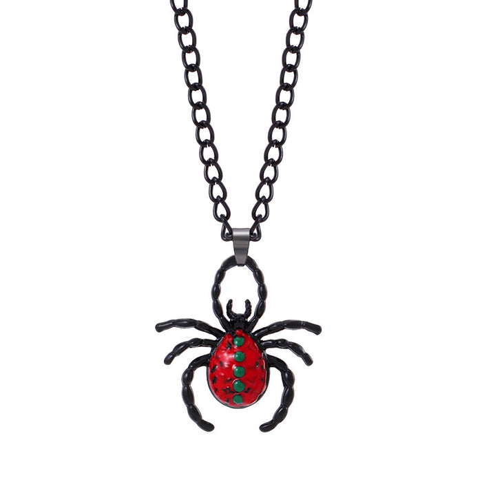 Wholesale Halloween Spider Alloy Necklace JDC-NE-JueHe004