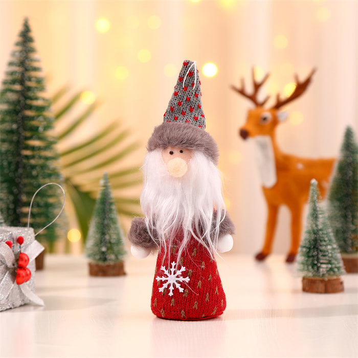 Wholesale Christmas Decorations Creative Wings Angel Old Man Pendant Christmas Tree Pendant Children' s Gift