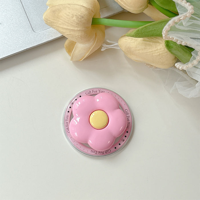 Wholesale Solid color HyunA flower phone Grips