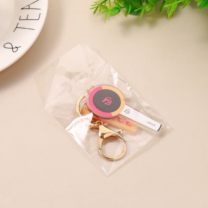 Wholesale Acrylic Support Light Keychain JDC-KC-ZhangX001