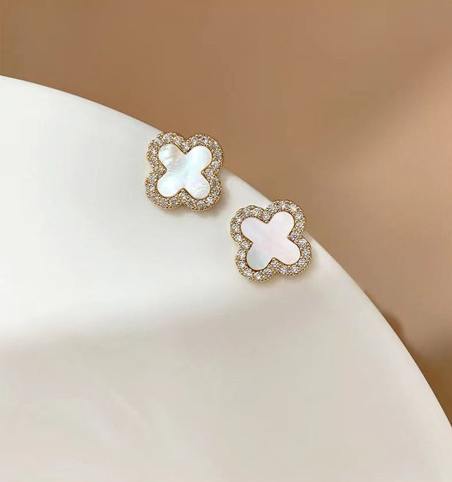 Wholesale Full Diamond Korean Temperament Earrings JDC-ES-Haow001