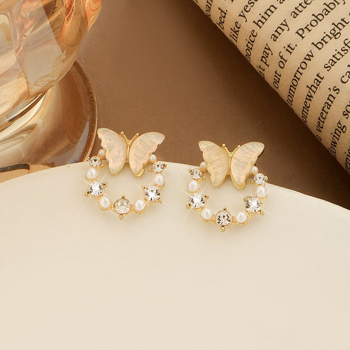 Wholesale Butterfly earrings, niche design, versatile earrings