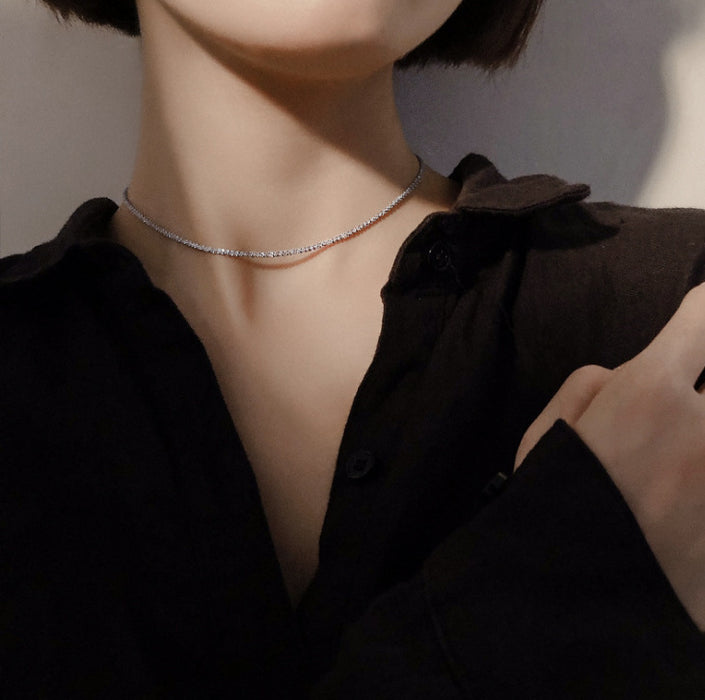 Wholesale Necklace collarbone chain necklace simple plain chain