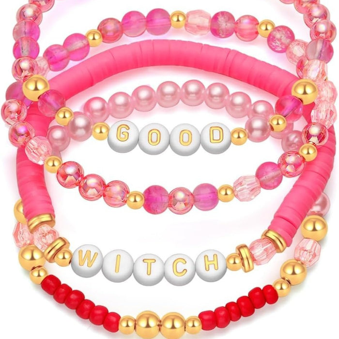 Wholesale Bracelet Couple Rice Bead Women's Bead Elastic Letter Bracelet