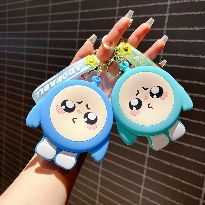 Wholesale Cute cartoon soft rubber keychains in various colors