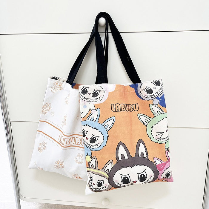Wholesale Printed canvas bag, cartoon canvas bag, street trend shoulder bag, handbag