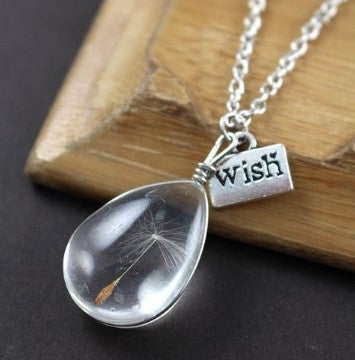 Wholesale Time Stone Necklace Heart shaped Round Elliptical Double sided Gemstone Simple Crystal Necklace