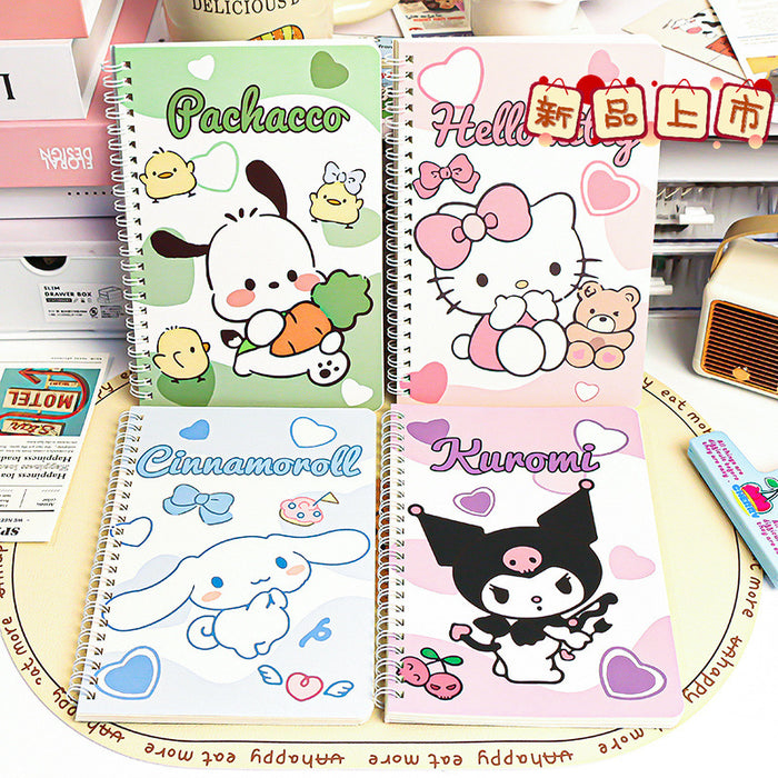 Wholesale 4 Sets of A5 Coil Cartoon Paper Notebook JDC-NK-YYC002