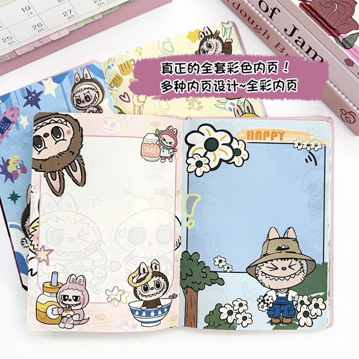 Wholesale 5pcs Notebook Color Page Hand Ledger Diary Cute Hard Shell Cartoon Book