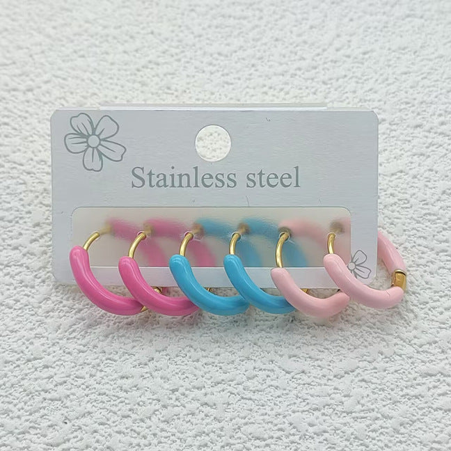 Wholesale Earrings, earrings, light luxury, high-end titanium steel jewelry