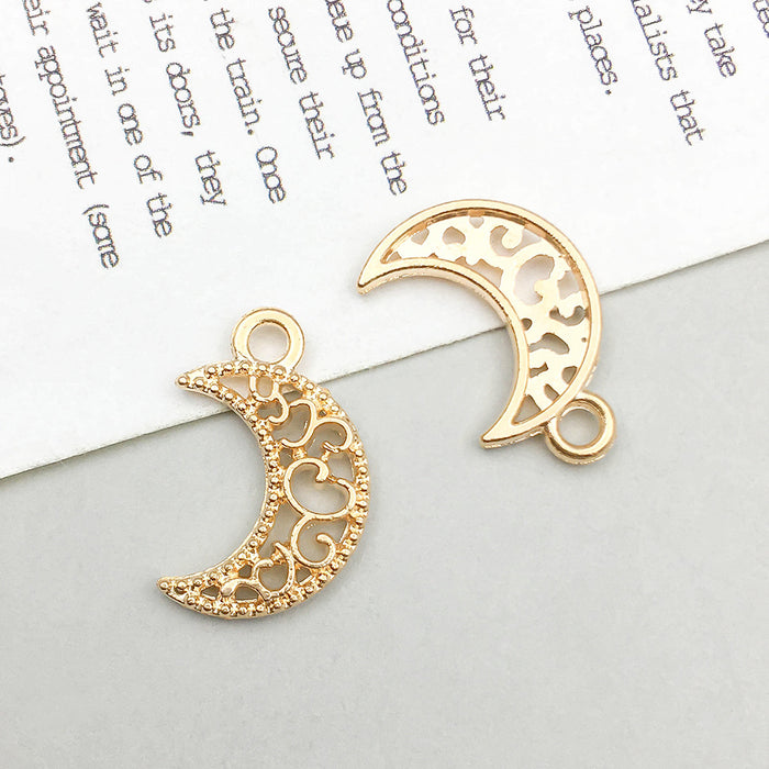 Wholesale DIY Alloy Simulation Star,  Moon and Sun Series Charms