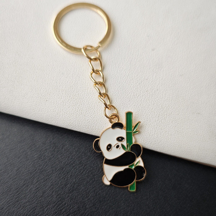 Wholesale Panda keychain  bag pendant  cartoon small gift key chain ornaments