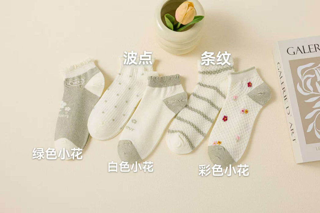 Wholesale Socks, short tube flower socks, mid tube socks