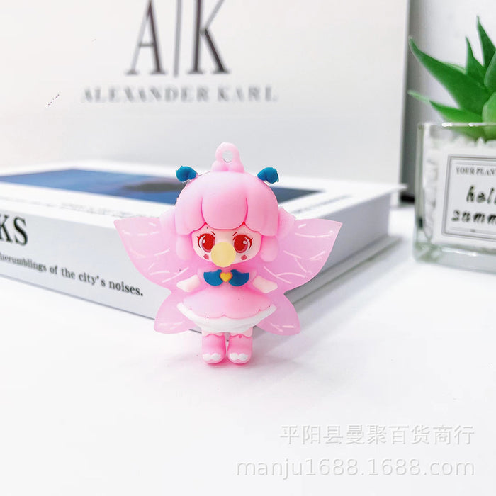 Wholesale  Bubble Blowing Girl Keychain Pendant Bubble  Keychain Bubble Blowing Girl Blind Box Bubble Girl