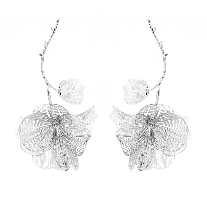 Wholesale Flower Alloy Earrings JDC-ES-JL204