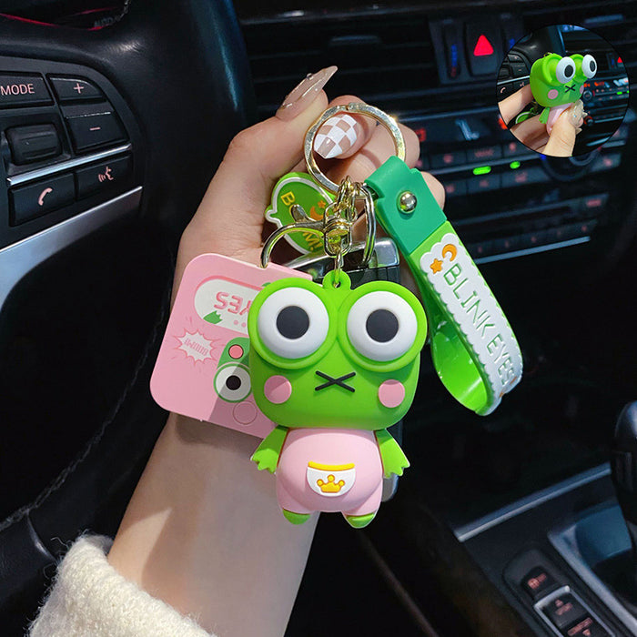 Wholesale Cartoon Frog Cute PVC Keychains JDC-KC-YY004