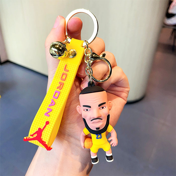 Wholesale Cartoon Three-dimensional Silicone Doll Keychain JDC-KC-MZL009