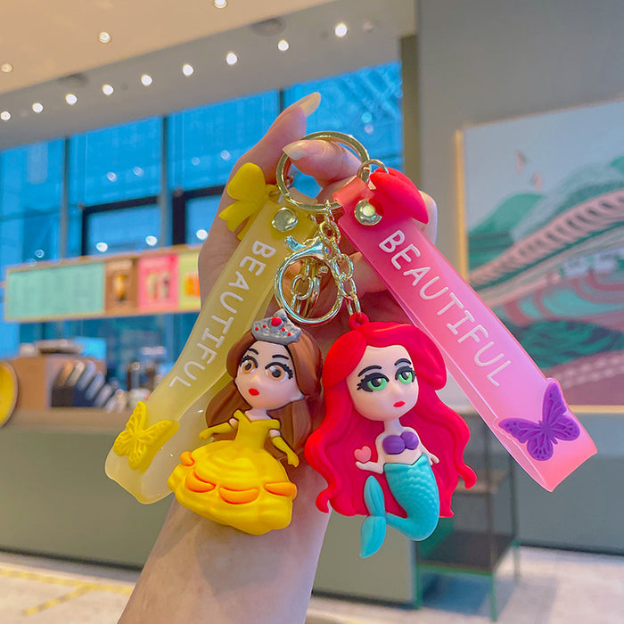 Wholesale Silicone Cartoon Doll Keychain JDC-KC-JiShi002