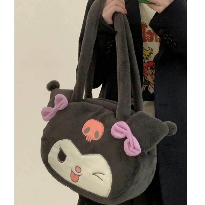 Wholesale Plush Bag cute cartoon girl shoulder bag large capacity handbag bunny girl bag