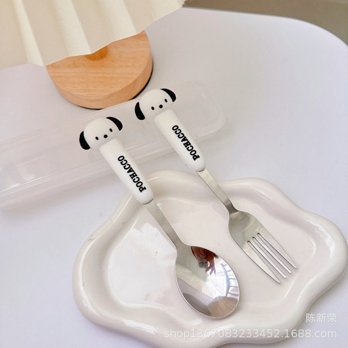 Wholesale Stainless Steel Tableware Silicone Handle Set JDC-SN-CXR002