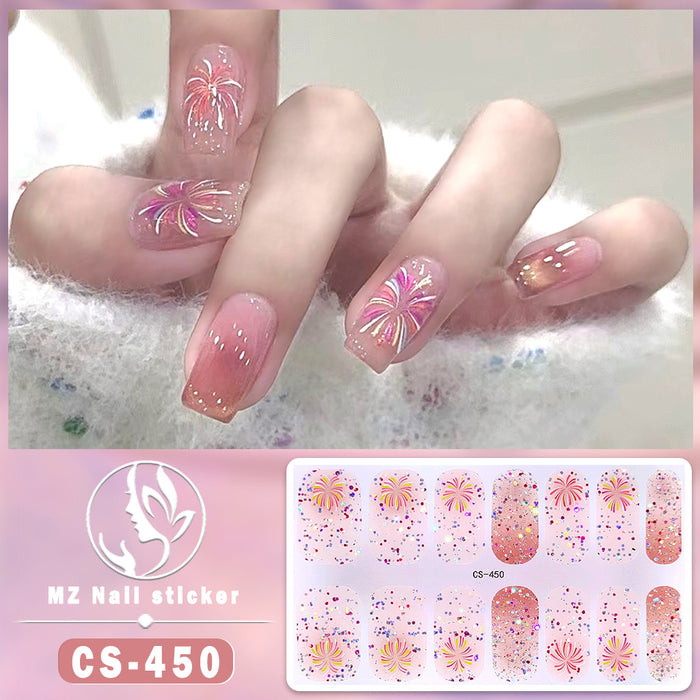 Wholesale Colorful Fireworks Nail Stickers Nail Art Stickers JDC-NS-ARS007