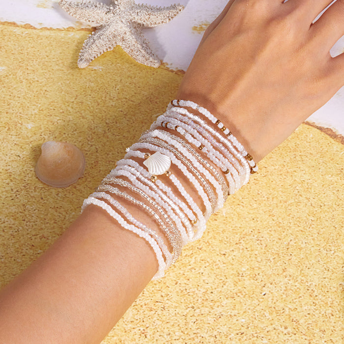 Wholesale Bohemian Beach Bracelet Set Alloy Handmade Charm Bracelets