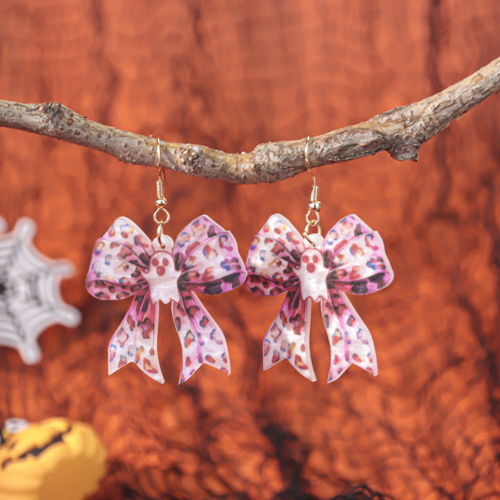 Wholesale Dark Gothic  butterfly earrings for women Ghostly and spooky holiday atmosphere earrings