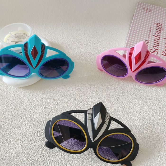 Wholesale Children' s Sunglasses Cute Cartoon Ultraman Glasses Style Glasses