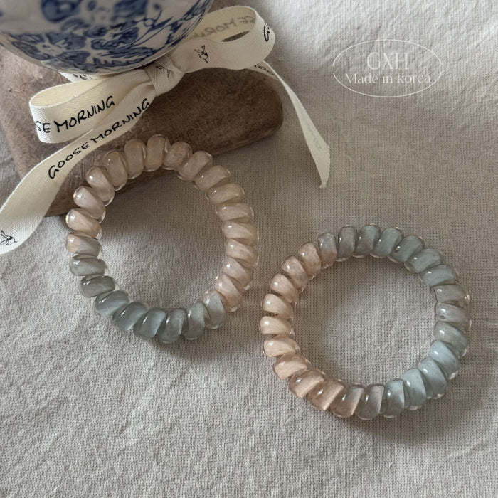 Wholesale New Cat Eye Color Transparent Phone Rope with No Trace Phone Cable Hair Rope Head Rope Rubber Band