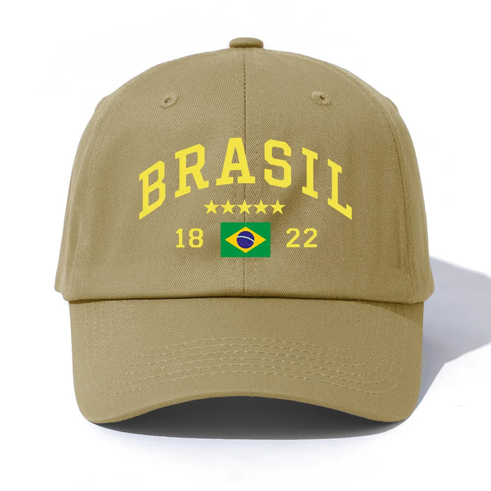 Wholesale Brazil Flag BRASIL Printed Baseball Cap Green Adjustable Outdoor Summer Fashion Accessory