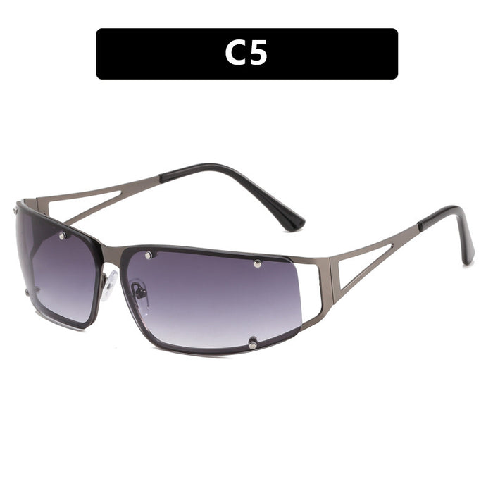 Wholesale Sunglasses, Personalized Cat Eyes, Metal Hollow Street Photography, Sunglasses