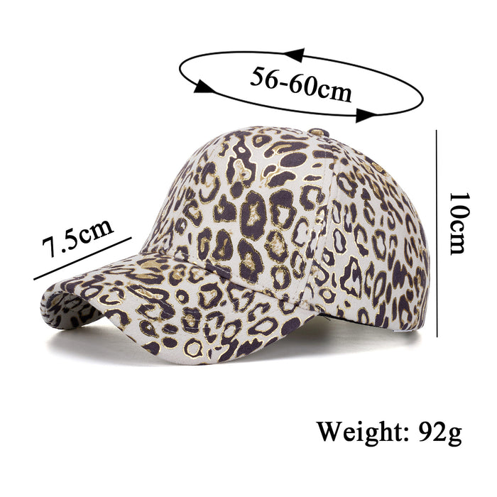 Wholesale Nylon Autumn Fashion Bronzing Leopard Print Baseball Cap JDC-BC- ZhonM001