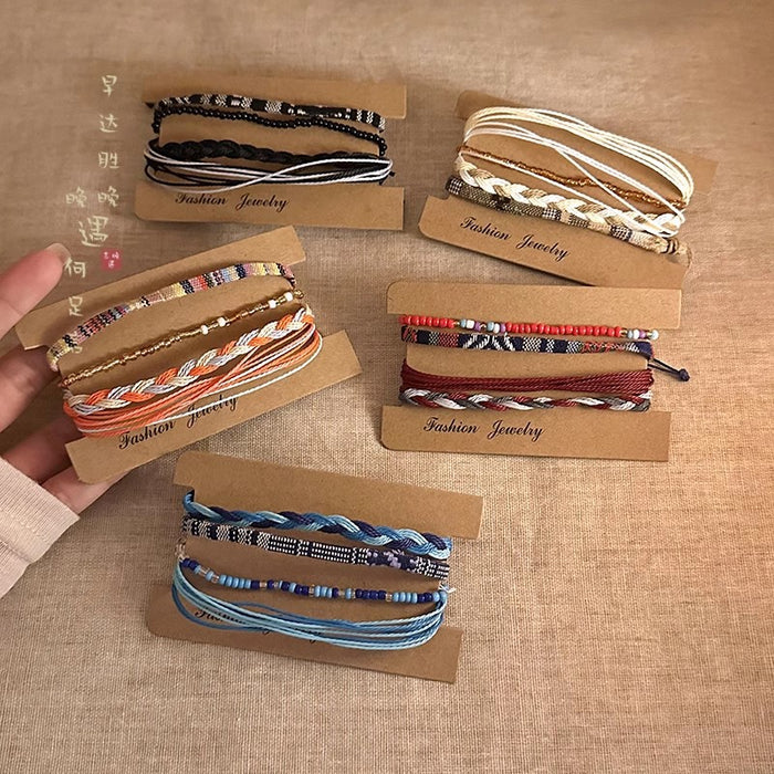 Wholesale Woven rope bracelet for women, hand rope for students, layered bracelet accessories