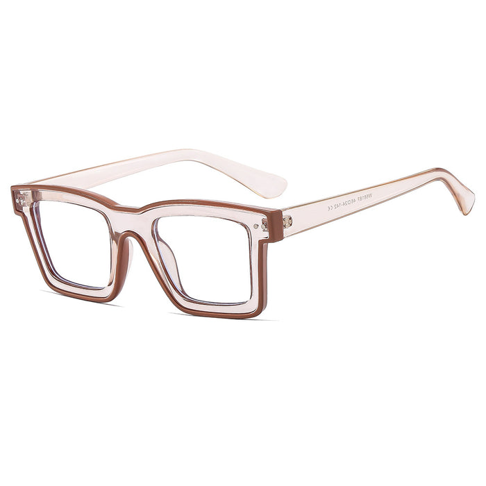 Wholesale Personalized rice nail niche glasses, fashionable flat lens