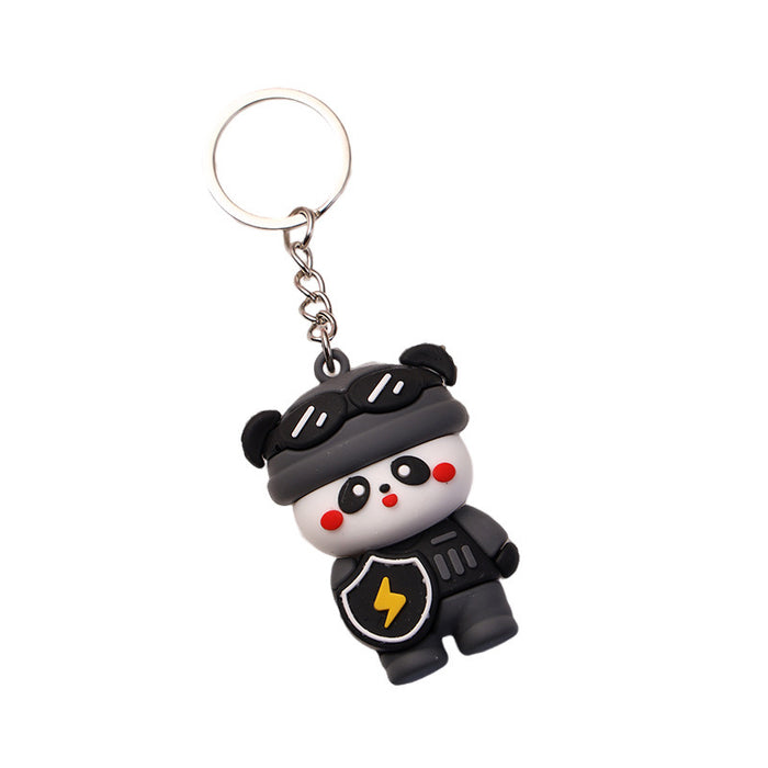 Wholesale  cute panda keychain panda  keychain bag pendant panda doll pendant