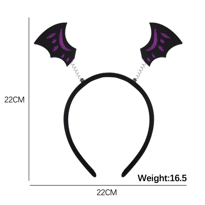 Wholesale Headband With  Bat And Pumpkin Decor Chic Party Prop Hair Accessory