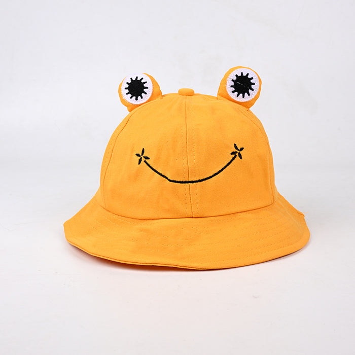 Wholesale Fisherman hat frog children's Children's hat Sun-proof basin hat
