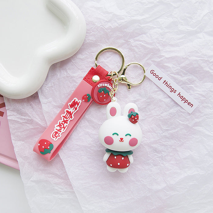 Wholesale Cartoon Animal Rubik's Cube Silicone Keychain JDC-KC-NaiY003