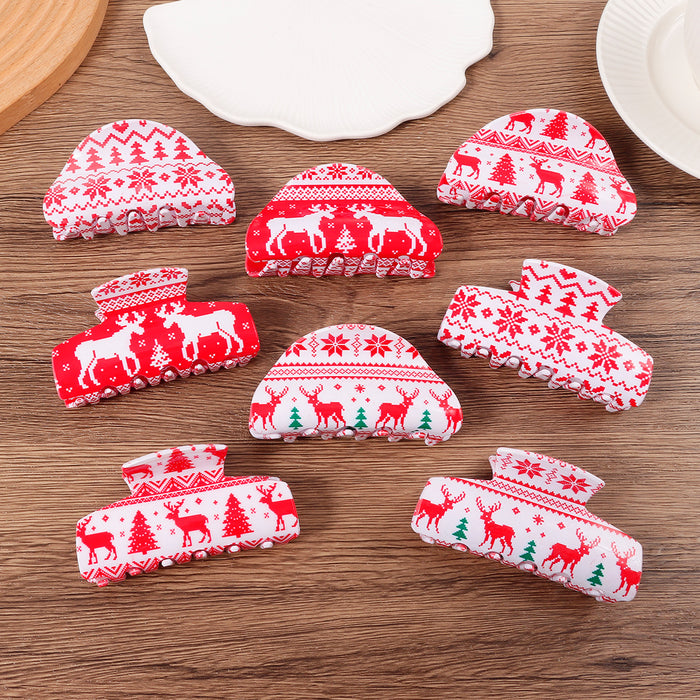 Wholesale Ornament Christmas red grab clip