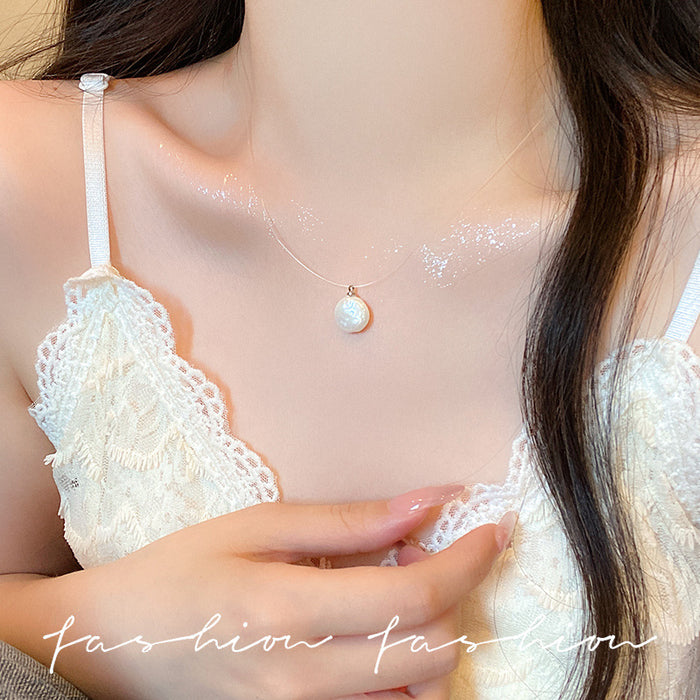 Wholesale Irregular pearl necklace, necklace, light luxury, niche accessories, high-end feel