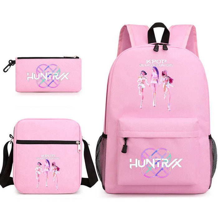 Wholesale Kpop backpack,  anime school bag , lightweight student backpack,  three-piece set