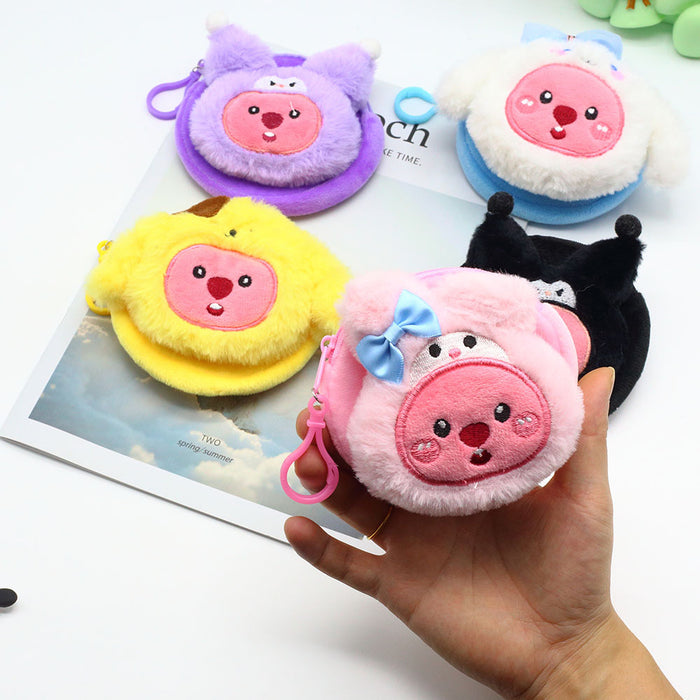 Wholesale Cartoon Plush Mini Coin Purse