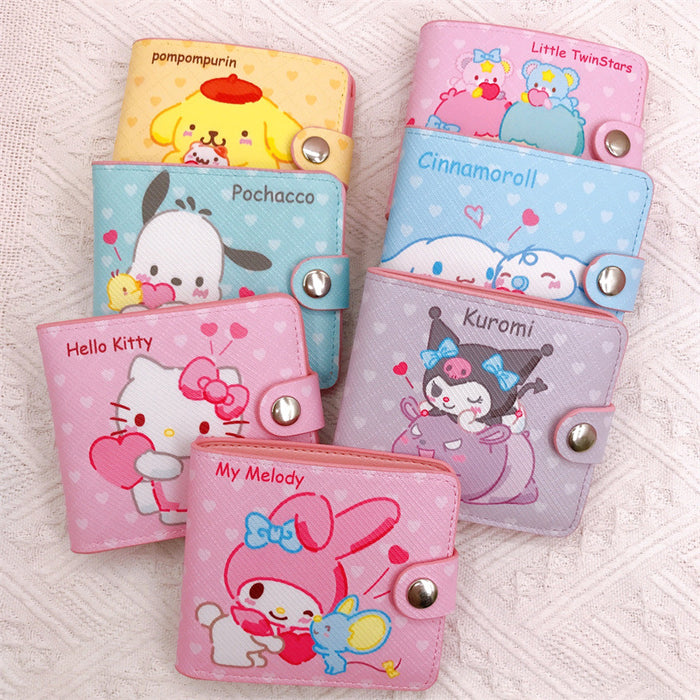 Wholesale PU Cartoon Casual Short 2-fold Wallet JDC-WT-YaLL008