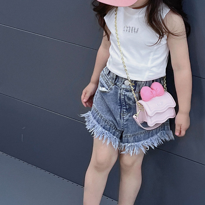 Wholesale Mini shoulder bag with bow chain crossbody small bag