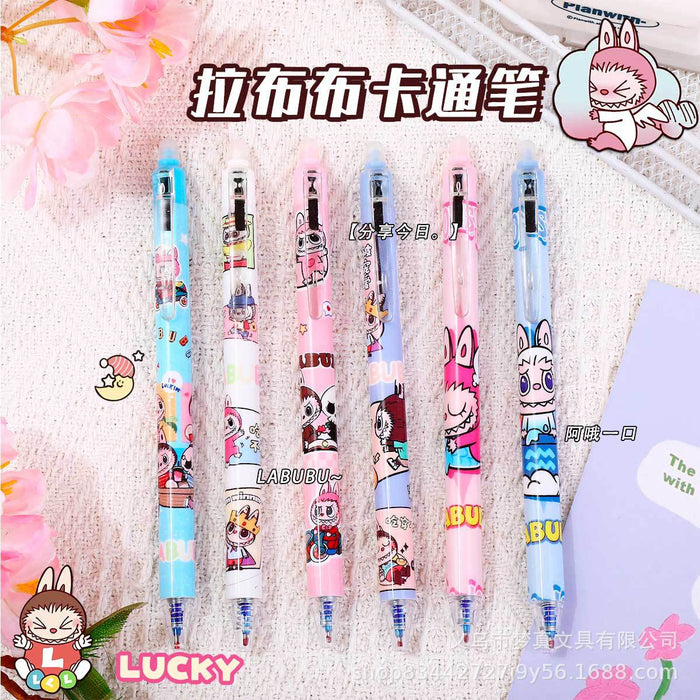 Wholesale Push-to-erasable pen crystal blue quick-drying erasable gel pen cartoon cute heat-erasable pen