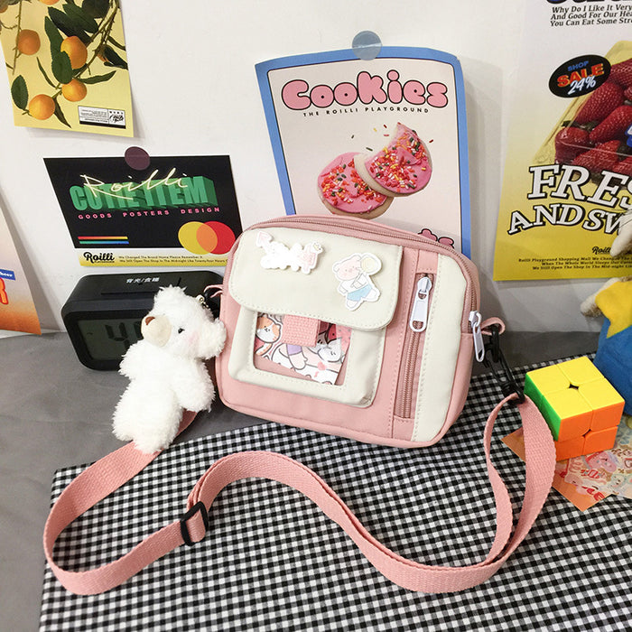 Wholesale Canvas bag, crossbody bag, artistic versatile, cute shoulder bag