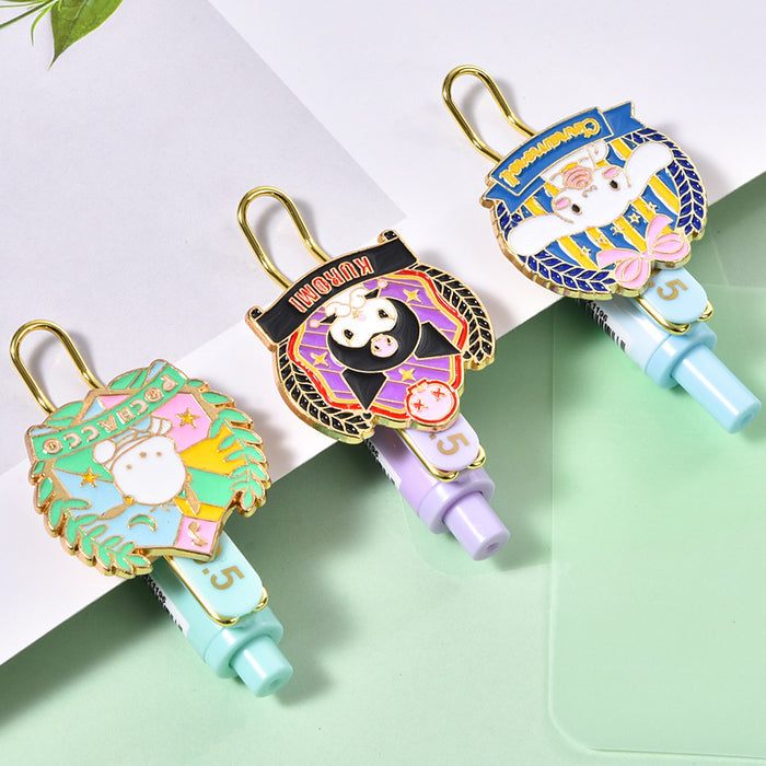 Wholesale Random Retractable Gel Pen Quick-Drying Black 0. 5mm Carbon Ink Pen for Fast-Drying Writing